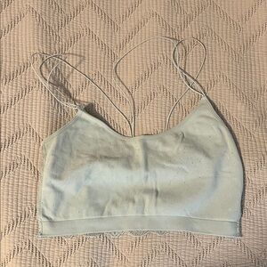 Light blue Strappy Crop Top